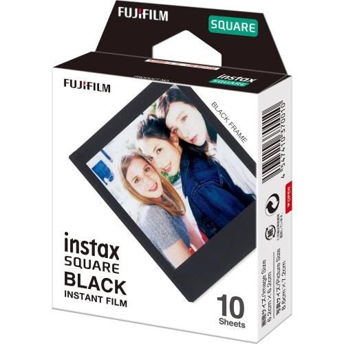 Fujifilm Instax SQUARE 10 Pack Black Frame Instant Film [16576532] Carousel 1