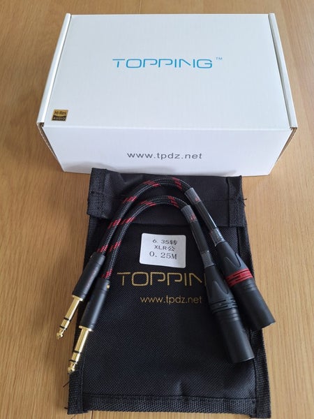 Topping TCX1-25 6.3 to XLR (pair) Carousel 1