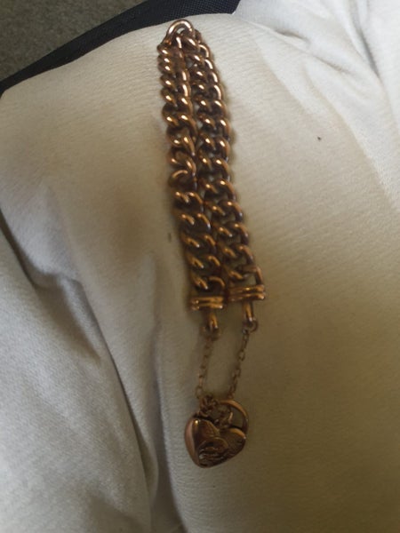 OMGosh $1RES HEAVY RISE GOLD PLATED 8MM EURO CHAIN BRACELET Carousel 1