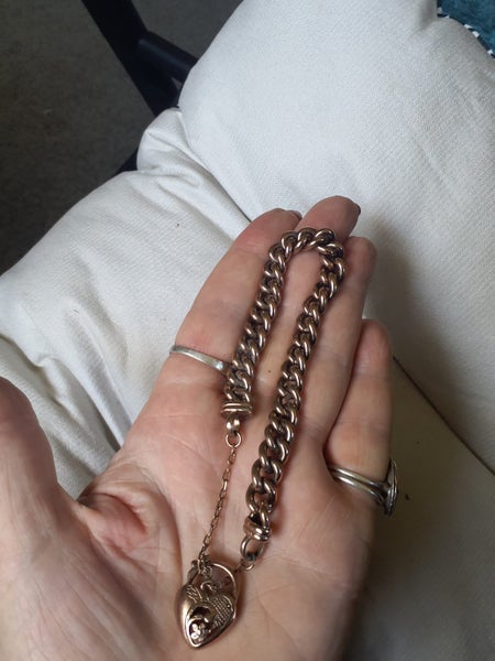 OMGosh $1RES HEAVY RISE GOLD PLATED 8MM EURO CHAIN BRACELET Carousel 6