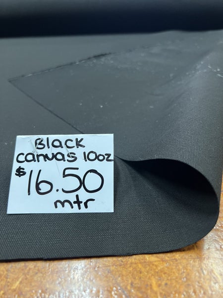 Black Cotton Canvas Fabric – 10oz & 15oz | 150cm Wide | Per Metre Carousel 2