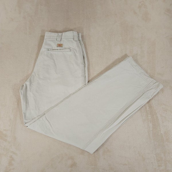 Vintage 1998 Levi's Workers Cotton Straight Leg Fit Work Wear Trousers W30 L33 Carousel 1