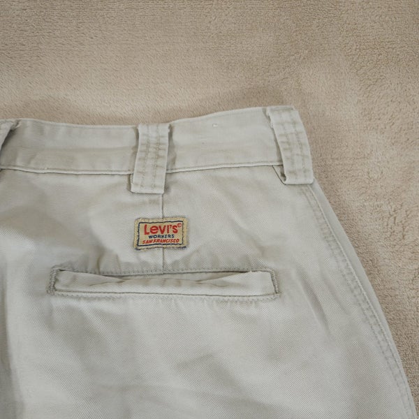Vintage 1998 Levi's Workers Cotton Straight Leg Fit Work Wear Trousers W30 L33 Carousel 15