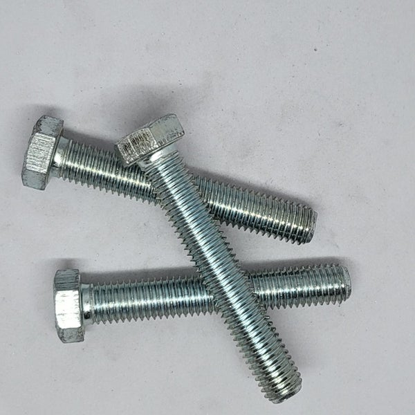 PACK 50PCS M12 X 75 STEEL 4.8 HEX SET SCREW ZINC PLATED Carousel 1