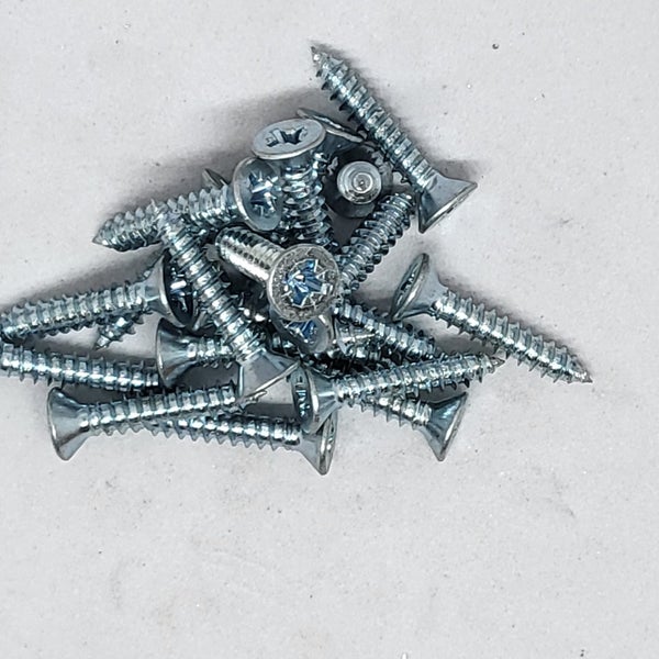 PACK 100PCS 10G X 1 STEEL CSK POZI AB ZINC SCREW Carousel 1
