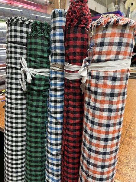 Gingham Fabric – PolyCotton Blend – 140cm Wide – $8 per metre – Multiple Colours Carousel 1