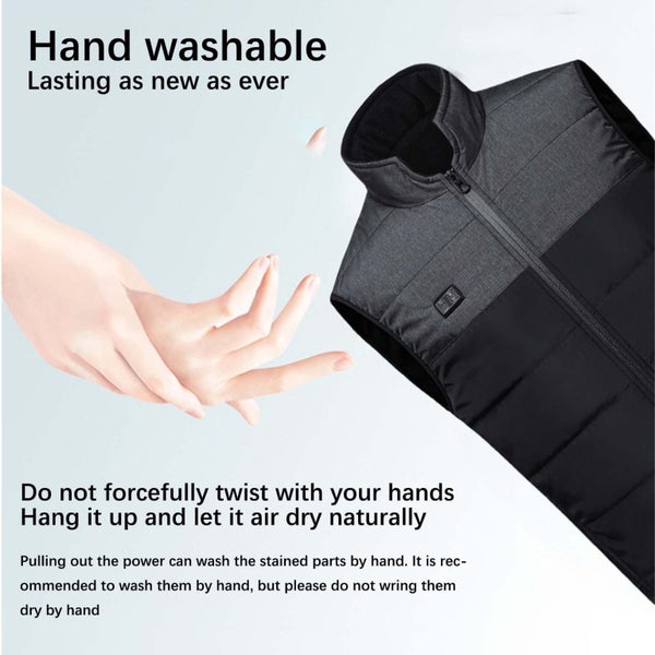 Heated Vest for Men Women, Lightweight Warming Heated Vest Rechargeable Smart Carousel 9