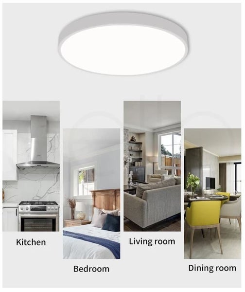 Emitto 3-Colour LED Ceiling Light Ultra-Thin 72W White Carousel 1