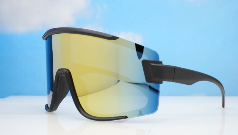 Retro Sports Sunglasses- Gold Carousel 2