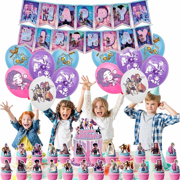 Kpop De-mon Birthday Party Decorations Supplies Carousel 1