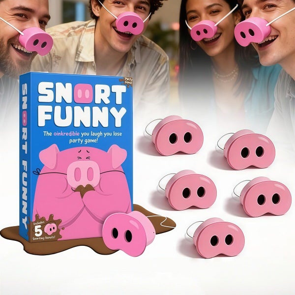 Snort Funny Party Card Games The Oinkcredible You Laugh You Lose Party Game Pig Carousel 8