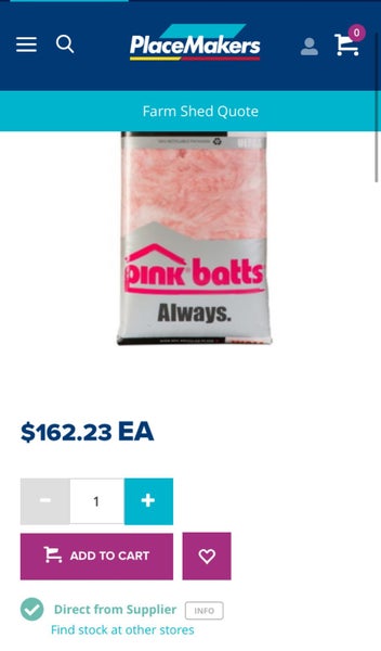 Insulation pink batts Carousel 1