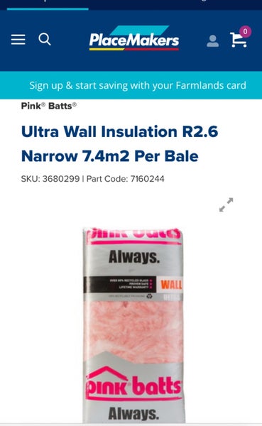 Insulation pink batts Carousel 4