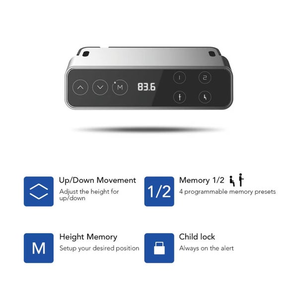 FlexiSpot E8 White Standing Desk Frame Only - Dual Motor - 3 Stage Oval Shaped Carousel 2