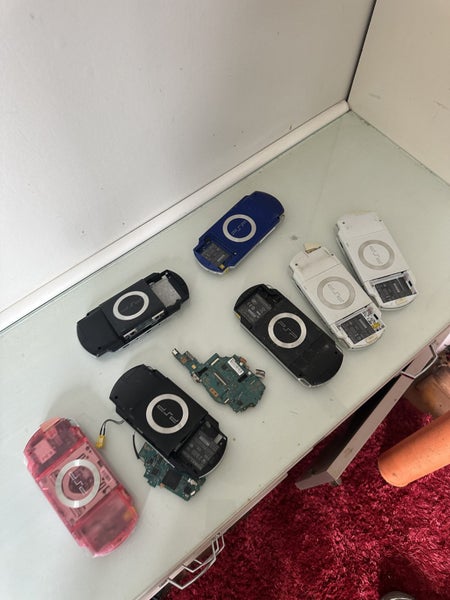 4 PSP console and parts (junk bundle for parts) Carousel 1