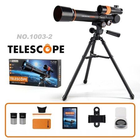 Kids Telescope,Outdoor Bird Watching Refractor,Astronomy Space Portable Telescop Carousel 16