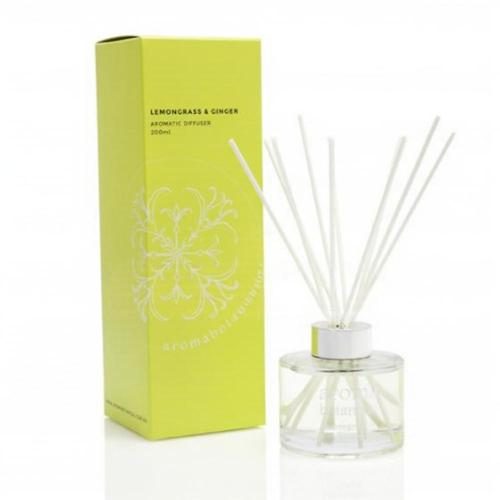 200ml Reed Diffuser- Lemongrass & Ginger - Aromabotanicals Carousel 1
