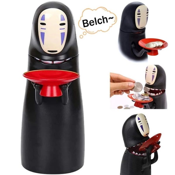 No Face Coin Bank Spirited Away Piggy Bank Music Coin Money Saving Box Toy Carousel 1