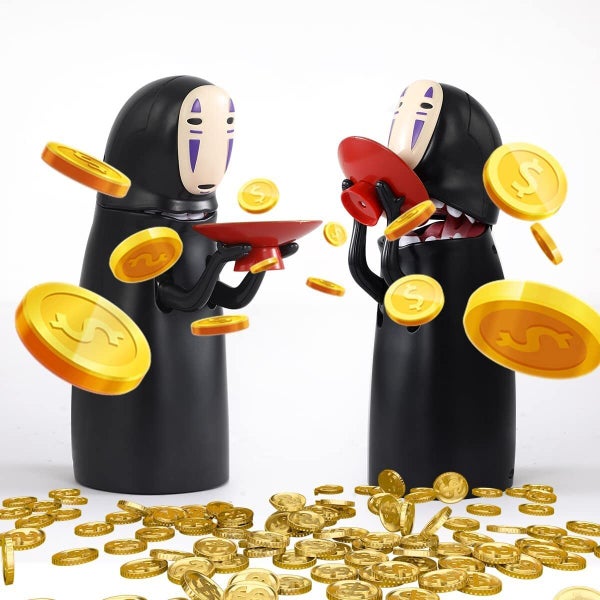 No Face Coin Bank Spirited Away Piggy Bank Music Coin Money Saving Box Toy Carousel 2