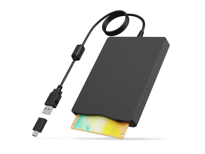 Floppy Disk Reader 3.5 Inch 1.44MB USB Type A/C External Floppy Disk Drive For Carousel 1
