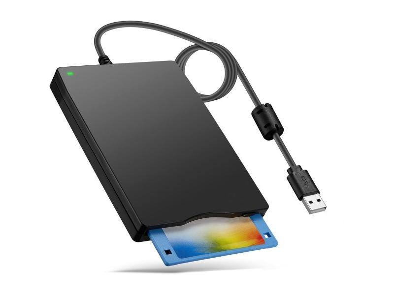 USB Floppy Disk Reader Drive For Windows Mac 3.5" 1.44MB Carousel 1