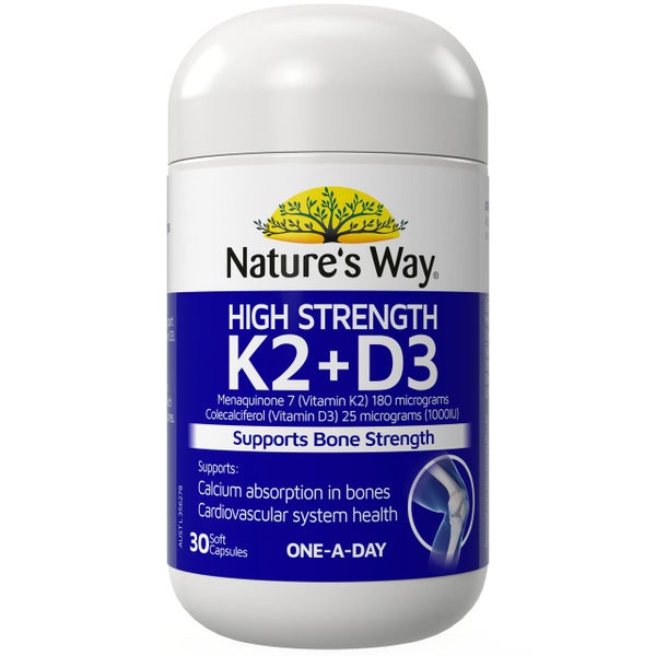 Nature's Way Vitamin K2 + D3 Capsules 30 Carousel 1