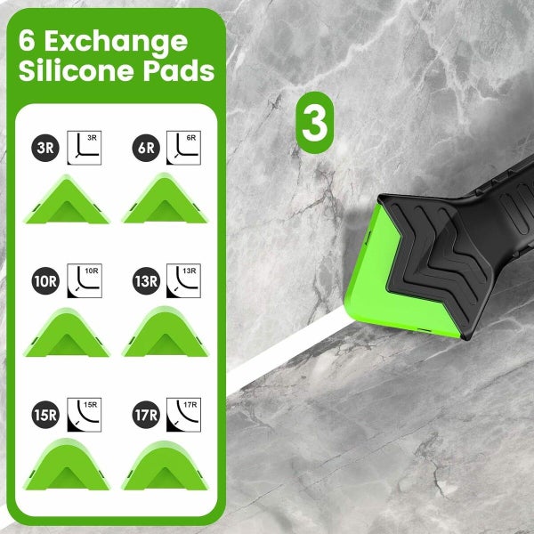 5-In-1 Silicone Caulking Tool Sealant Finishing Tool For Grout With Scraper Carousel 7