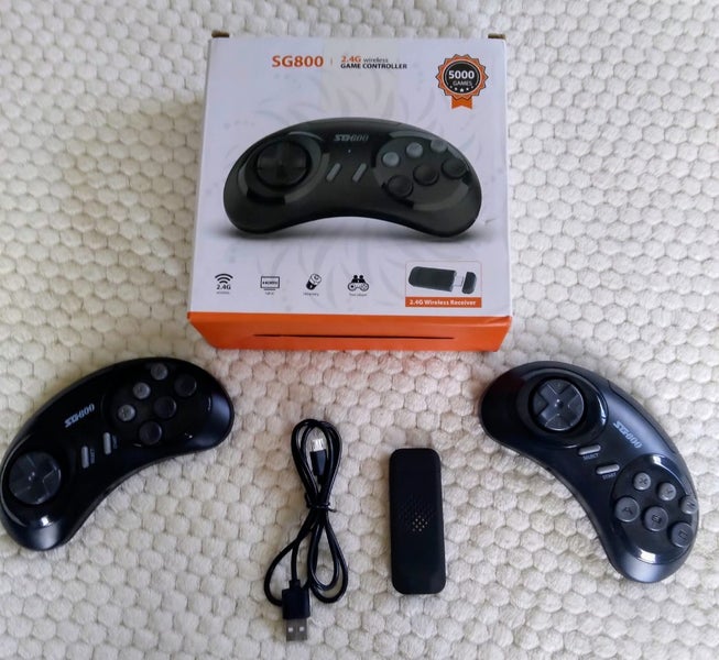 5000 Built-in Sega Retro Games 2x wireless controllers Carousel 2