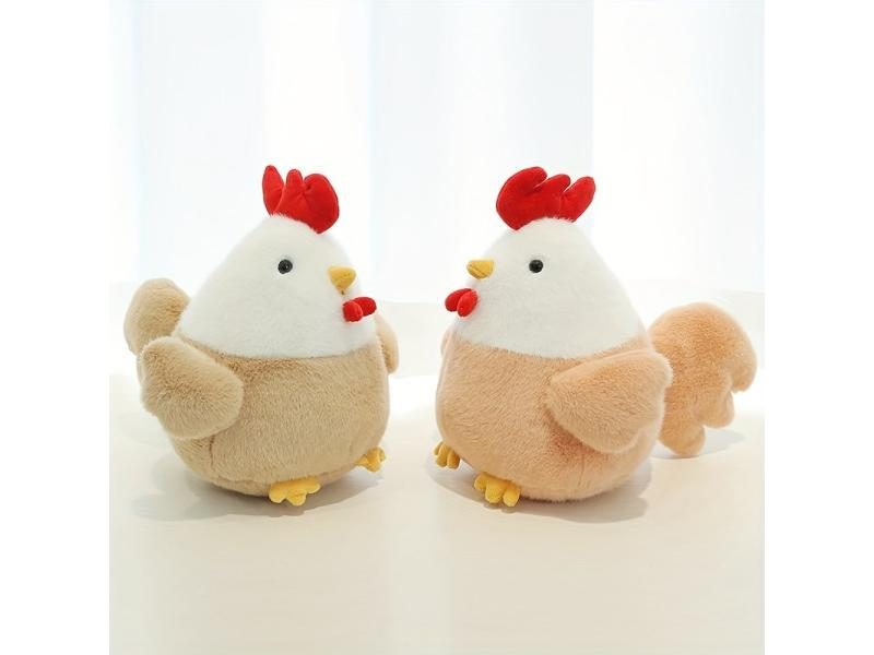 1 Cute Doll Chicken Doll Plush Toy Soft And Comfortable Chicken Doll Hen Rag Carousel 1