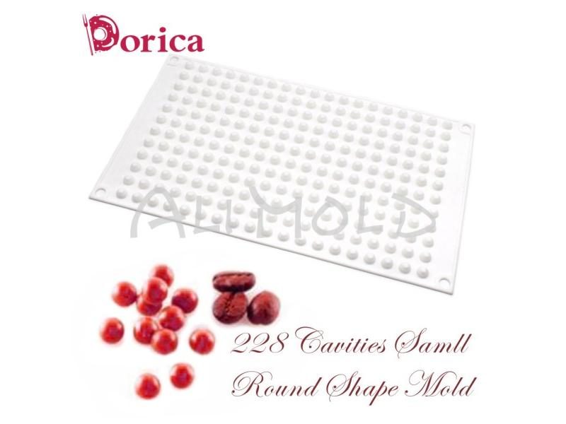 Dorica 228 Holes Mini Ball Shape Chocolate Mousse Mold Diy Fondant Silicone Carousel 1