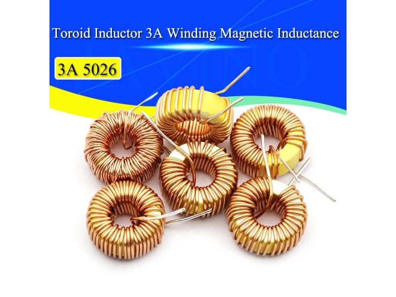5-50Pcs 5026 Toroid Inductor 3A Winding Magnetic Inductance 22uH 33uH 47uH Carousel 1