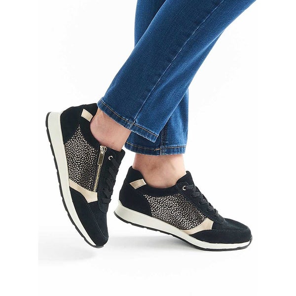 Amortyl Comfort Trainers - Size 10 - Black Carousel 1