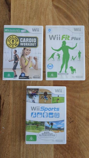 Wii games x 3 Sports, fit plus and cardio workout Carousel 1