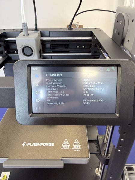 Flashforge AD5X 3D Printer - Multi color Printing Carousel 3