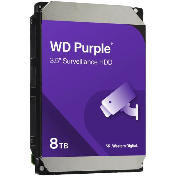 WD Surveillance Purple 8TB 3.5" Internal HDD SATA3 - 256MB Cache - 24x7 always Carousel 3