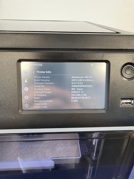 Flashforge Adventurer 5M Pro 3D Printer Carousel 4