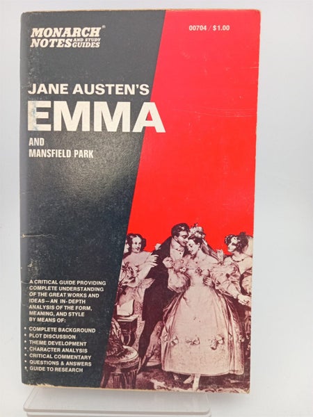 Monarch Review Notes & Study Guides: Jane Austen's Emma and Mansfield Park by...