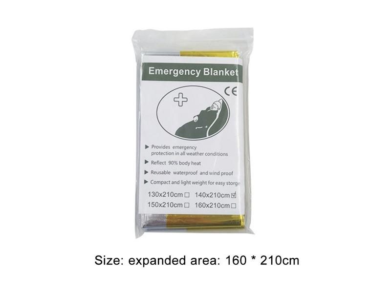 10-1PCS Emergency Blanket Thermal Windproof Outdoor Survive First Aid Military Carousel 1