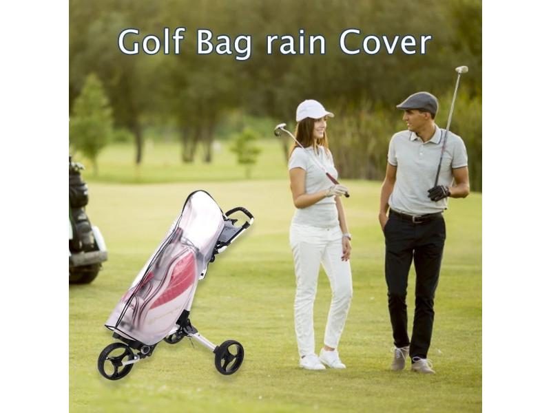 golf bag rain covers nz Perform Series Raincover Perfect for trolleys Clear Rain Cape with Top