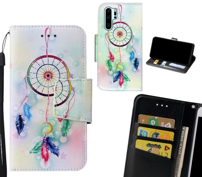 Huawei P30 PRO Case wallet fine leather case printed Carousel 1
