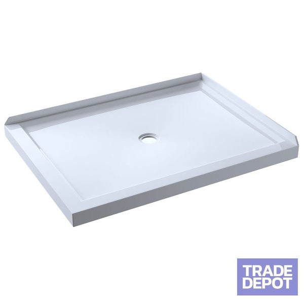 1200mm Rectangle Shower Tray Centre Waste - RHS Carousel 1