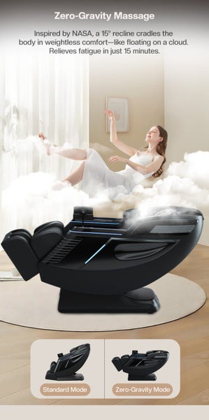 3D Full Body Massage Chair, Zero Gravity SL-Track Shiatsu Recliner Carousel 2