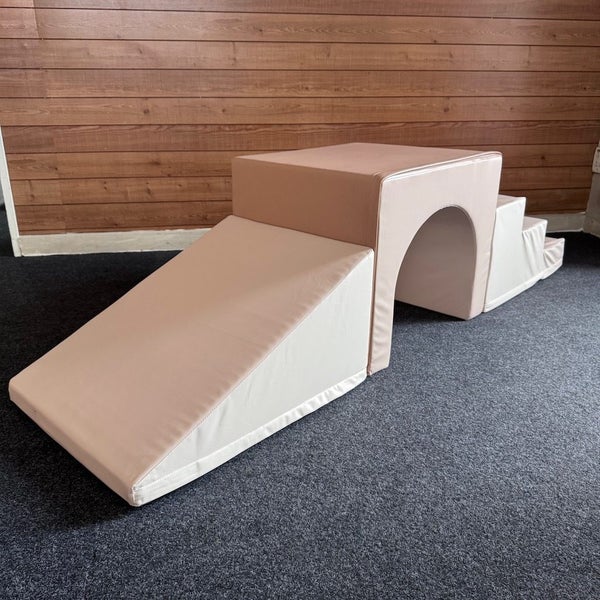 Soft Play Stairs Tunnel Ramp tan Carousel 2