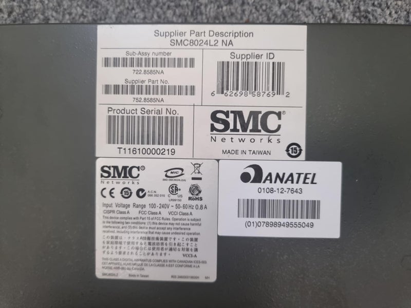 SMC Tigerswitch 24 port Gigabit Managed Ethernet Switch Carousel 2