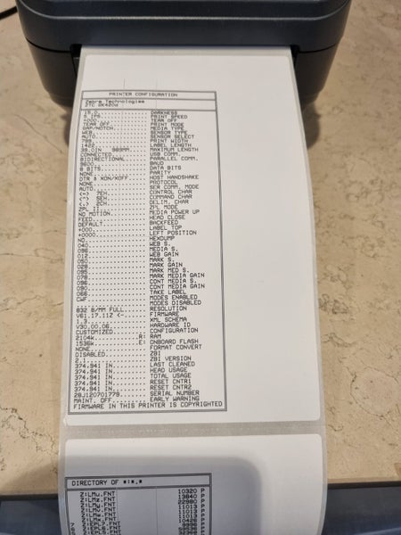 Zebra GK420D thermal label printer Carousel 2