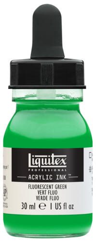 Liquitex Professional Acrylic Ink 30ml FLUORESCENT GREEN Carousel 1