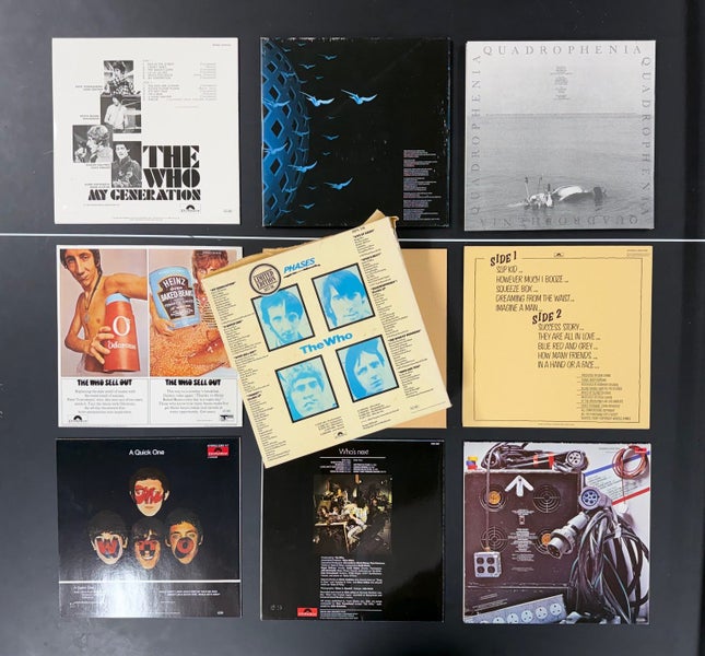 The Who PHASES Vinyl Box Set. German Polydor 1981 - 11 LPS! Carousel 2