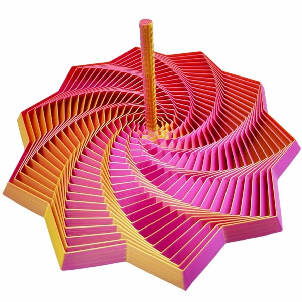 3D Printed Expanded Sensory Fidget Star Sensory Fidget Star with Handle Carousel 2