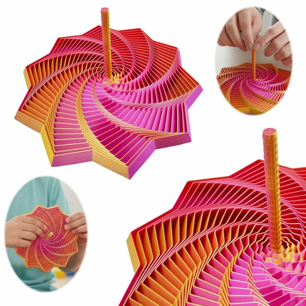 3D Printed Expanded Sensory Fidget Star Sensory Fidget Star with Handle Carousel 10