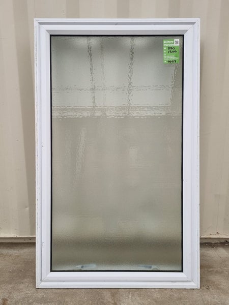 Aluminium BATHROOM Window White 770 W x 1300 H [#4787 SF] Carousel 1